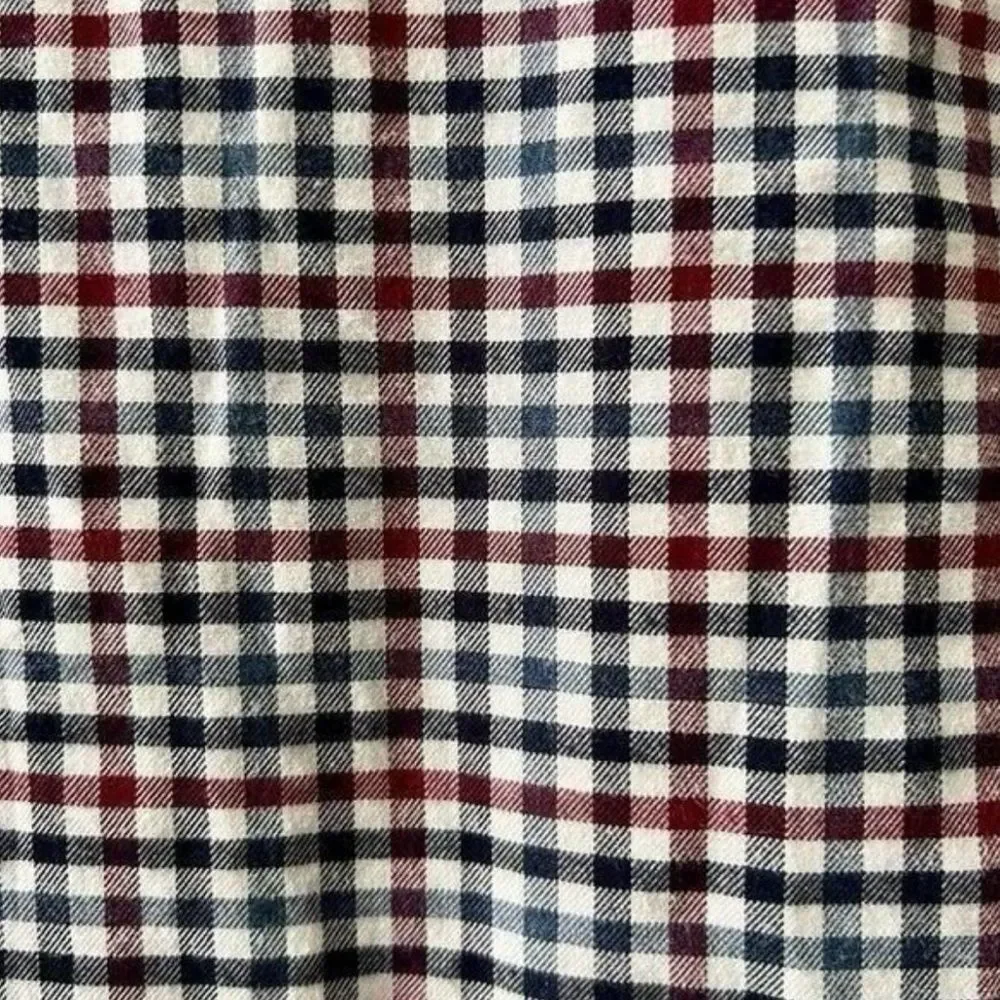 J.Crew Men's Casual Slim FitButton Down Shirt Sz Small Checkered White Black Red
